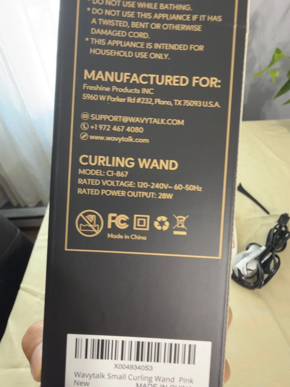 Wavytalk curling wand